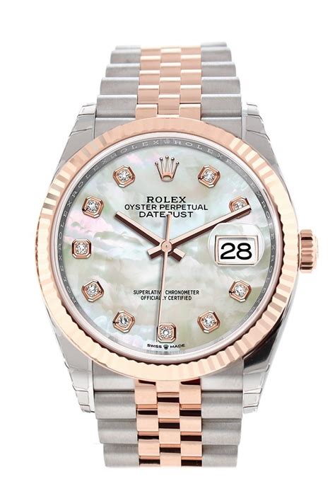 rolex dark mother of pearl|rolex datejust 36 white gold.